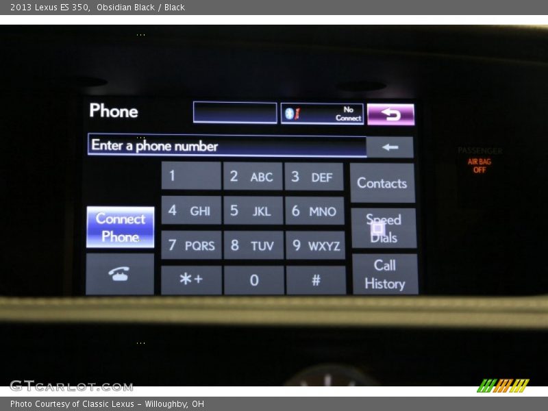 Obsidian Black / Black 2013 Lexus ES 350