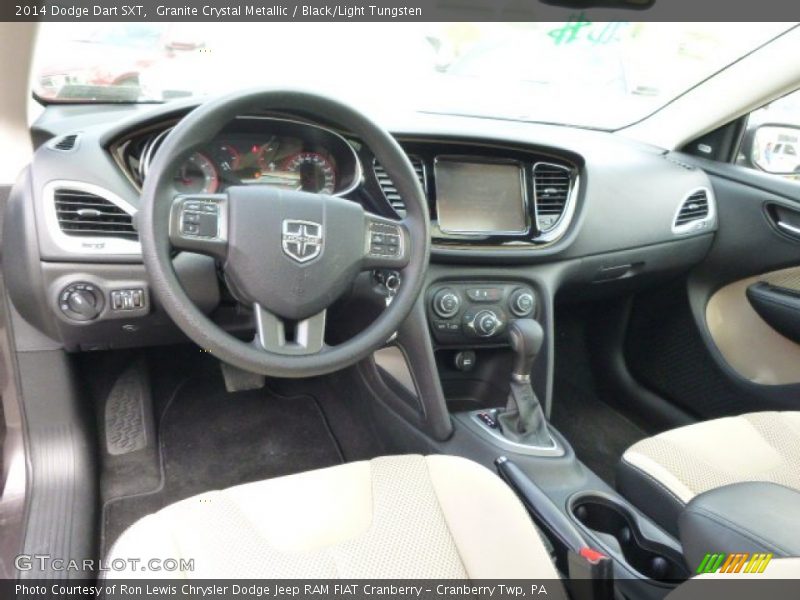 Granite Crystal Metallic / Black/Light Tungsten 2014 Dodge Dart SXT