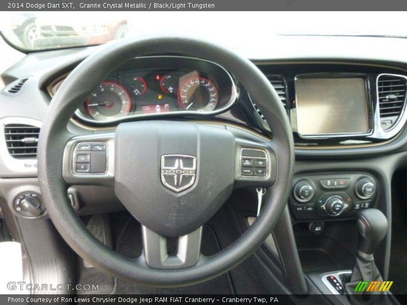 Granite Crystal Metallic / Black/Light Tungsten 2014 Dodge Dart SXT