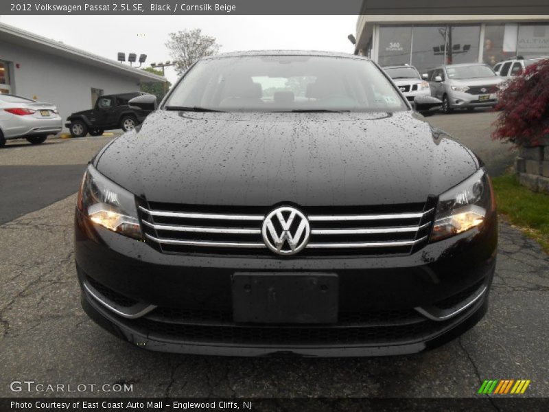 Black / Cornsilk Beige 2012 Volkswagen Passat 2.5L SE