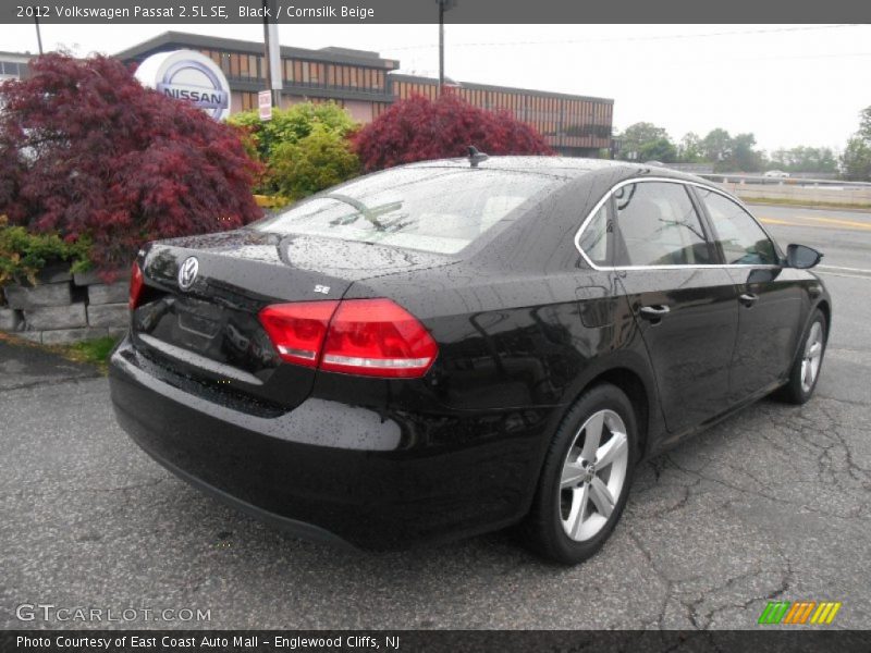 Black / Cornsilk Beige 2012 Volkswagen Passat 2.5L SE