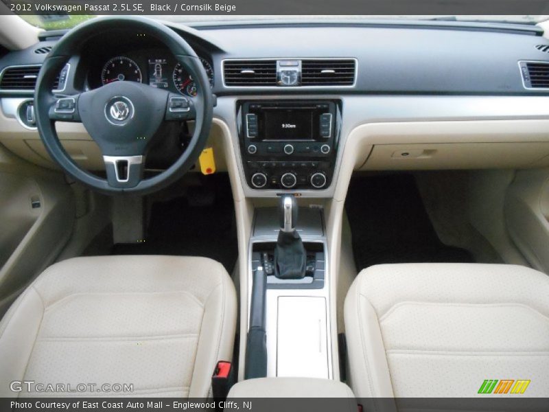 Black / Cornsilk Beige 2012 Volkswagen Passat 2.5L SE