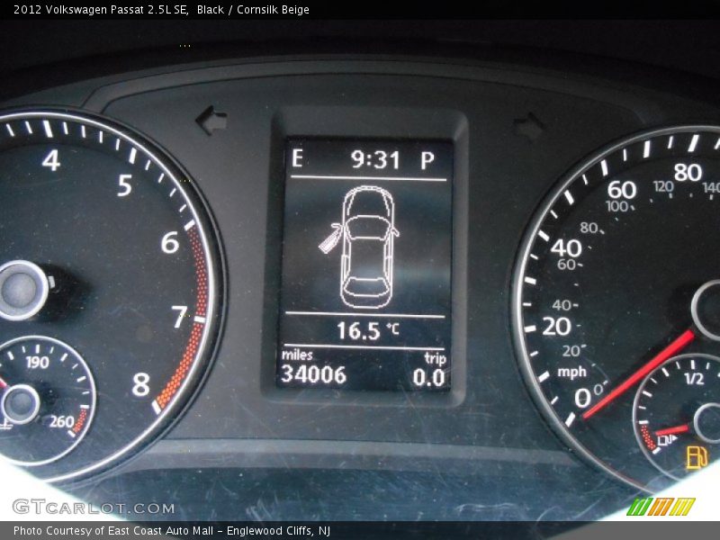 Black / Cornsilk Beige 2012 Volkswagen Passat 2.5L SE