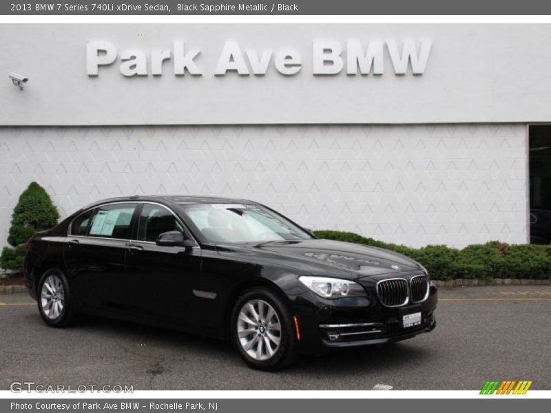 Black Sapphire Metallic / Black 2013 BMW 7 Series 740Li xDrive Sedan