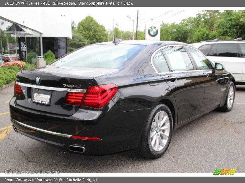 Black Sapphire Metallic / Black 2013 BMW 7 Series 740Li xDrive Sedan