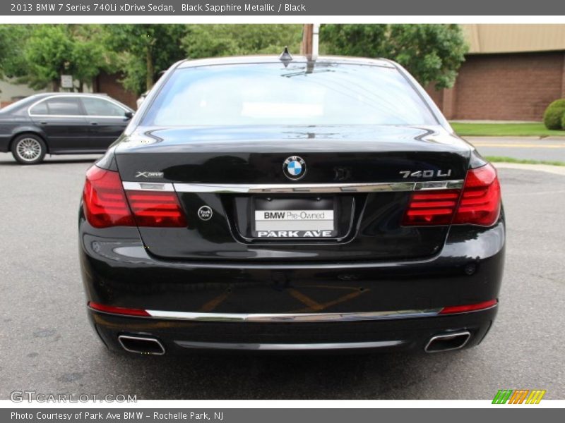 Black Sapphire Metallic / Black 2013 BMW 7 Series 740Li xDrive Sedan