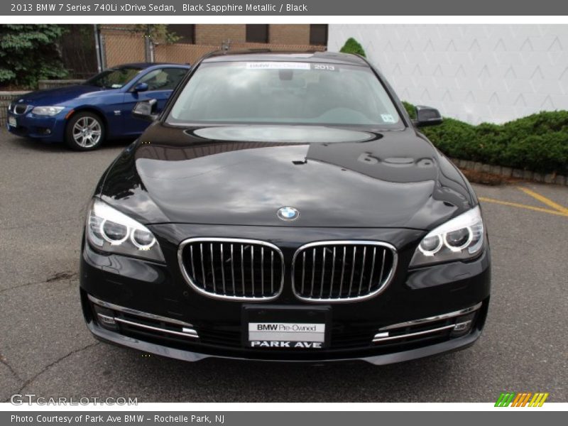 Black Sapphire Metallic / Black 2013 BMW 7 Series 740Li xDrive Sedan