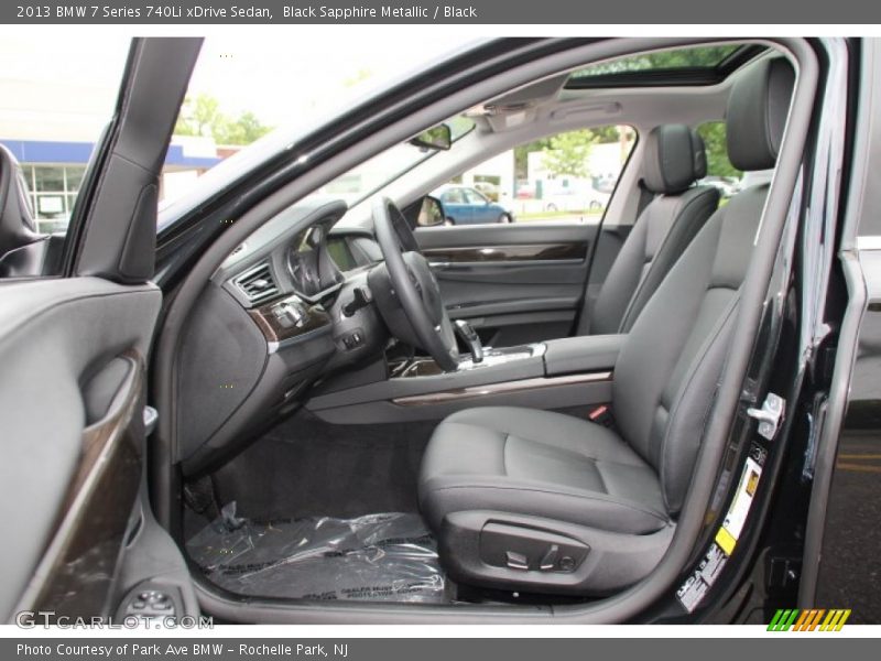 Black Sapphire Metallic / Black 2013 BMW 7 Series 740Li xDrive Sedan
