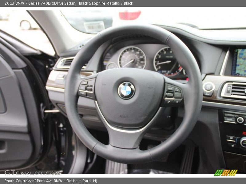 Black Sapphire Metallic / Black 2013 BMW 7 Series 740Li xDrive Sedan