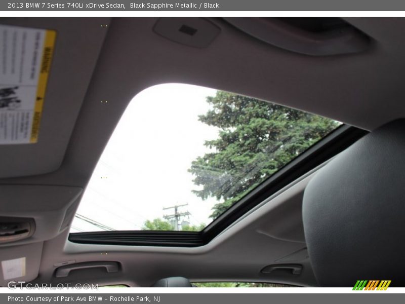 Black Sapphire Metallic / Black 2013 BMW 7 Series 740Li xDrive Sedan