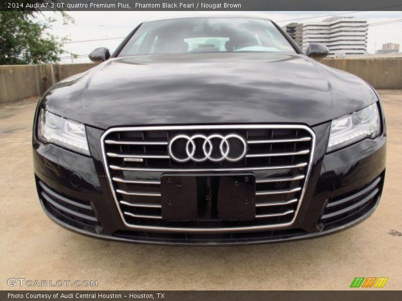 Phantom Black Pearl / Nougat Brown 2014 Audi A7 3.0T quattro Premium Plus