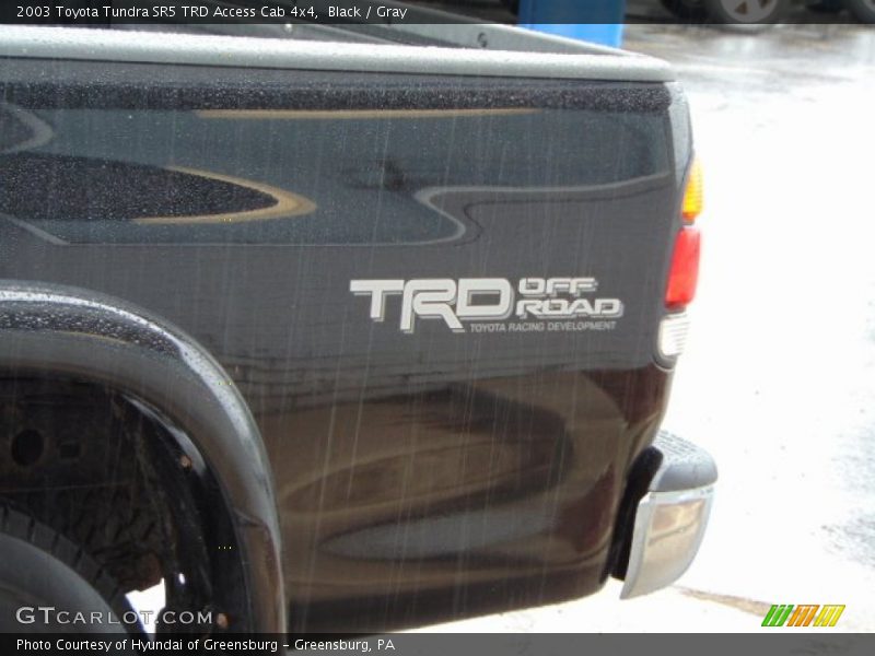 Black / Gray 2003 Toyota Tundra SR5 TRD Access Cab 4x4