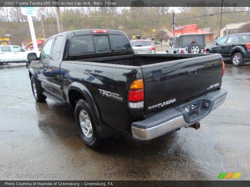 Black / Gray 2003 Toyota Tundra SR5 TRD Access Cab 4x4