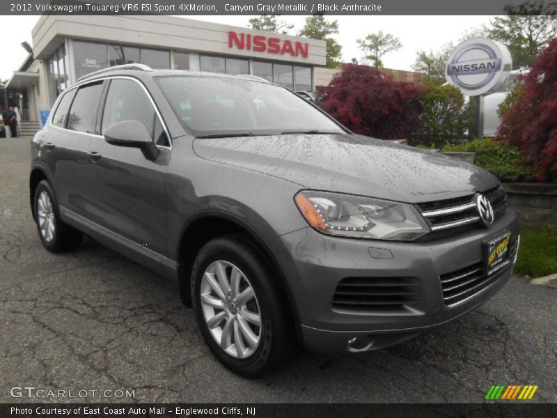 Canyon Gray Metallic / Black Anthracite 2012 Volkswagen Touareg VR6 FSI Sport 4XMotion