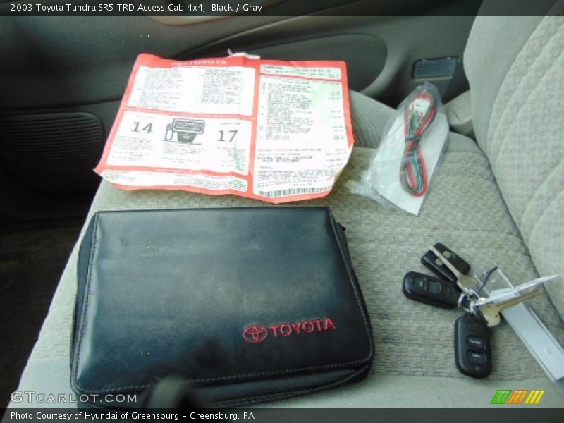 Black / Gray 2003 Toyota Tundra SR5 TRD Access Cab 4x4