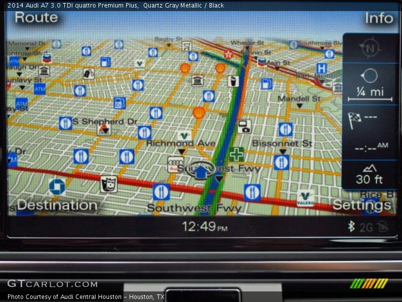 Navigation of 2014 A7 3.0 TDI quattro Premium Plus