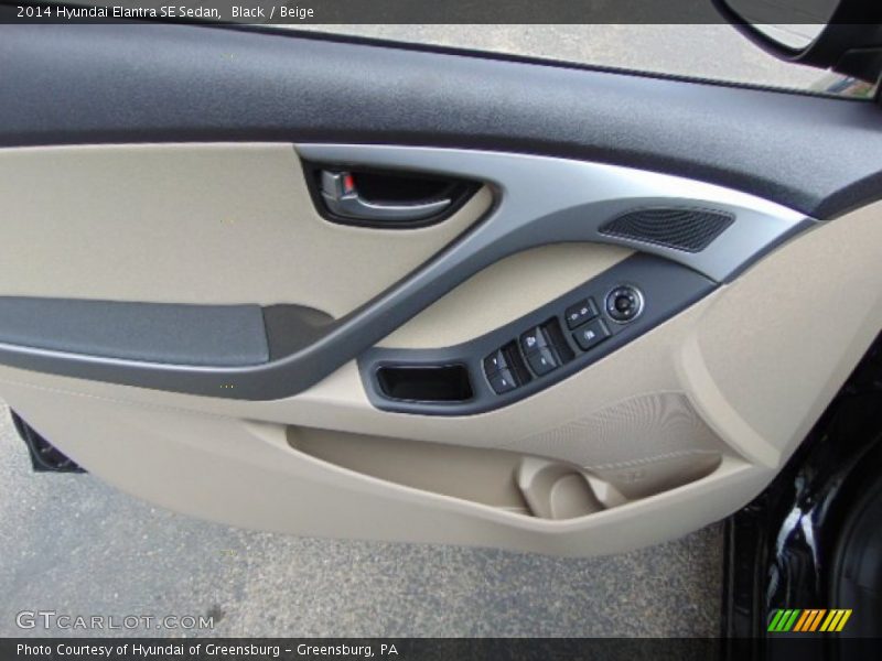 Black / Beige 2014 Hyundai Elantra SE Sedan