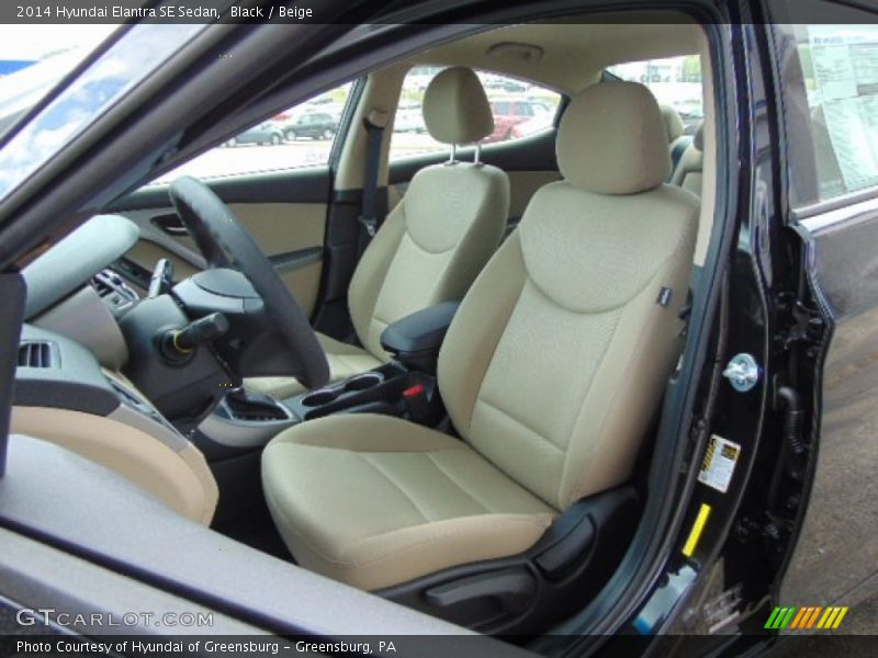 Black / Beige 2014 Hyundai Elantra SE Sedan