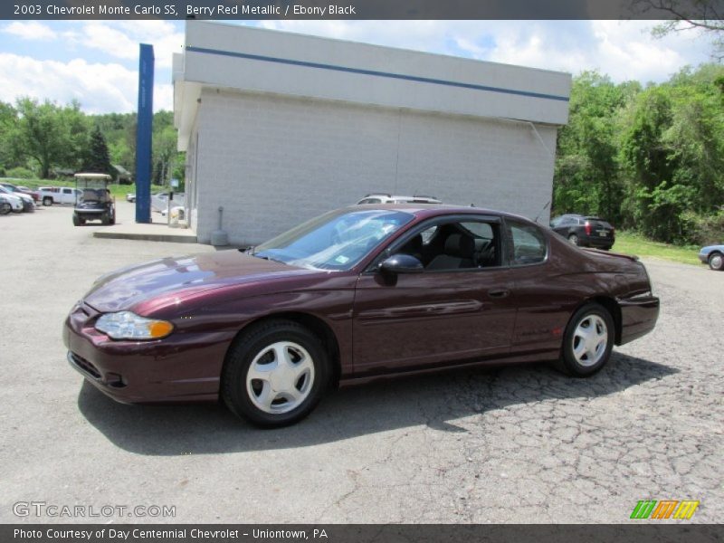 Berry Red Metallic / Ebony Black 2003 Chevrolet Monte Carlo SS