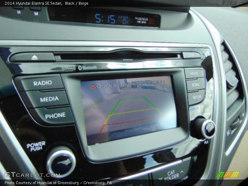Black / Beige 2014 Hyundai Elantra SE Sedan