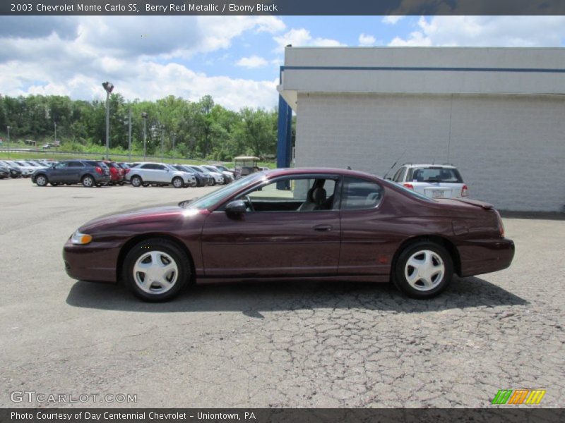 Berry Red Metallic / Ebony Black 2003 Chevrolet Monte Carlo SS