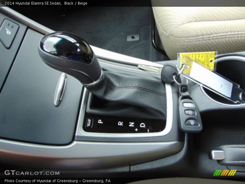 Black / Beige 2014 Hyundai Elantra SE Sedan