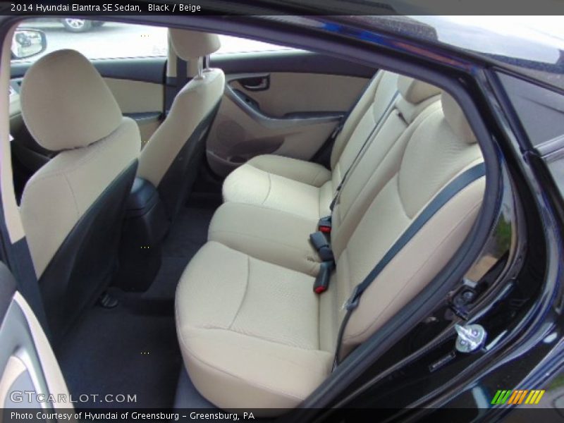 Black / Beige 2014 Hyundai Elantra SE Sedan