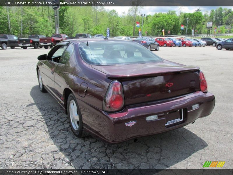 Berry Red Metallic / Ebony Black 2003 Chevrolet Monte Carlo SS
