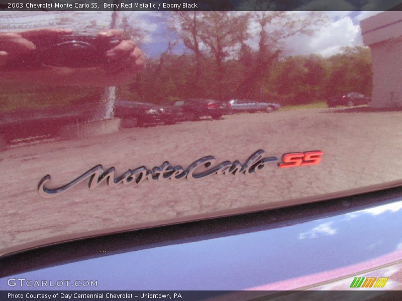 Berry Red Metallic / Ebony Black 2003 Chevrolet Monte Carlo SS