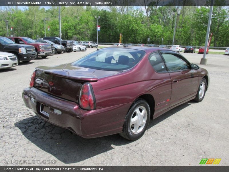 Berry Red Metallic / Ebony Black 2003 Chevrolet Monte Carlo SS