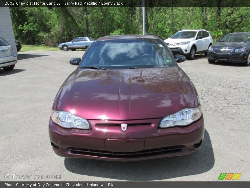 Berry Red Metallic / Ebony Black 2003 Chevrolet Monte Carlo SS