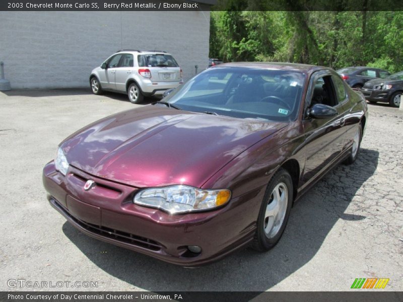 Berry Red Metallic / Ebony Black 2003 Chevrolet Monte Carlo SS