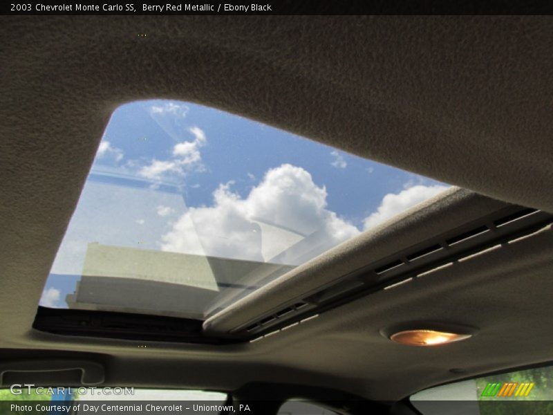 Berry Red Metallic / Ebony Black 2003 Chevrolet Monte Carlo SS