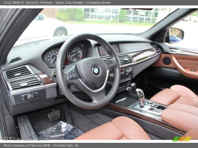 Space Gray Metallic / Cinnamon Brown 2012 BMW X5 xDrive35i Premium