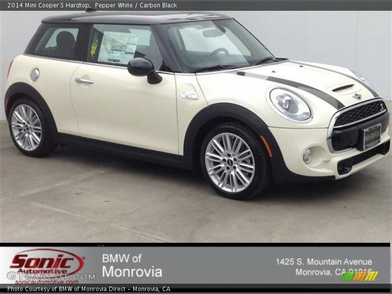 Pepper White / Carbon Black 2014 Mini Cooper S Hardtop