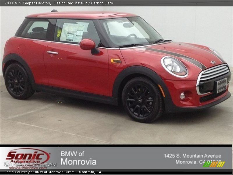 Blazing Red Metallic / Carbon Black 2014 Mini Cooper Hardtop