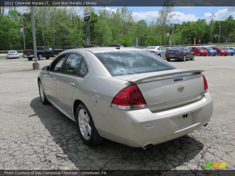 Gold Mist Metallic / Ebony 2012 Chevrolet Impala LT