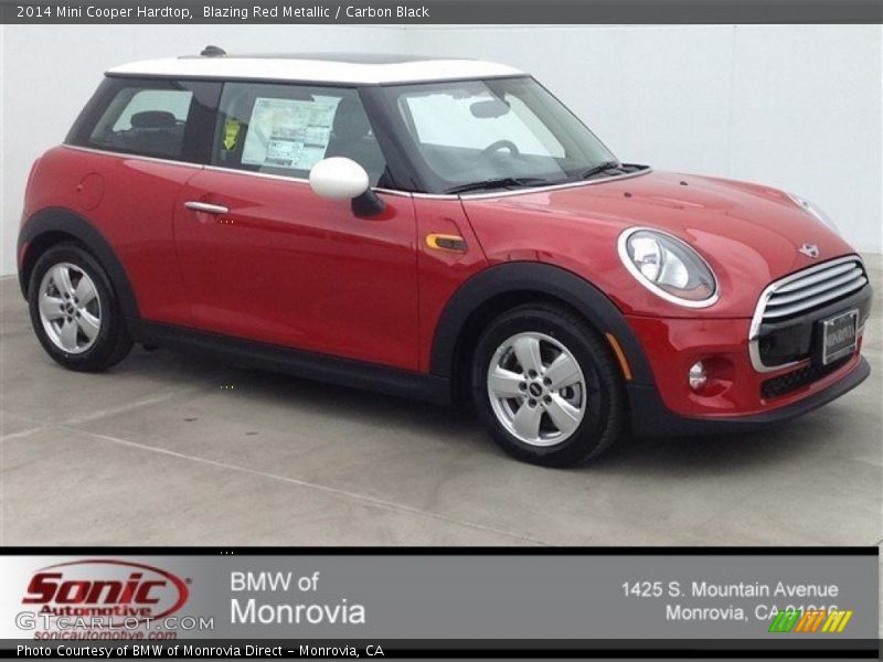 Blazing Red Metallic / Carbon Black 2014 Mini Cooper Hardtop