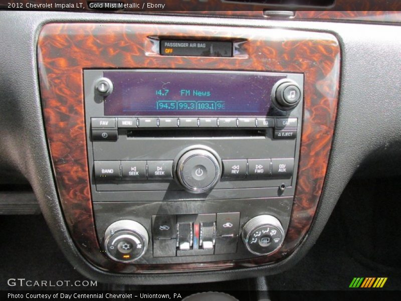 Gold Mist Metallic / Ebony 2012 Chevrolet Impala LT