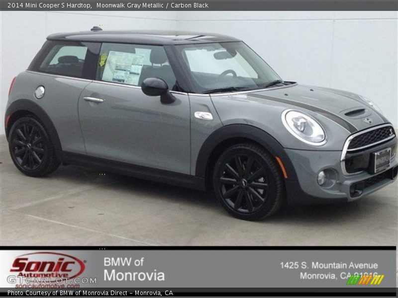 Moonwalk Gray Metallic / Carbon Black 2014 Mini Cooper S Hardtop