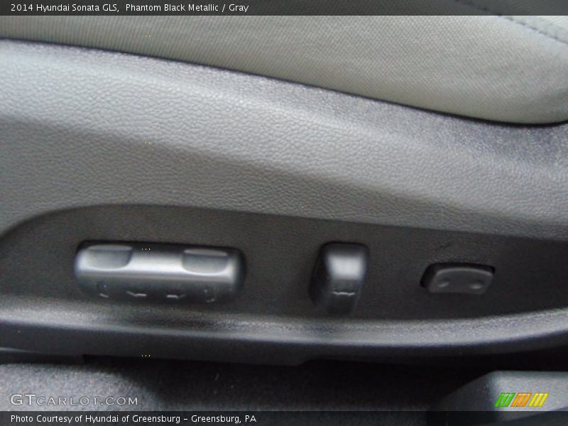 Phantom Black Metallic / Gray 2014 Hyundai Sonata GLS