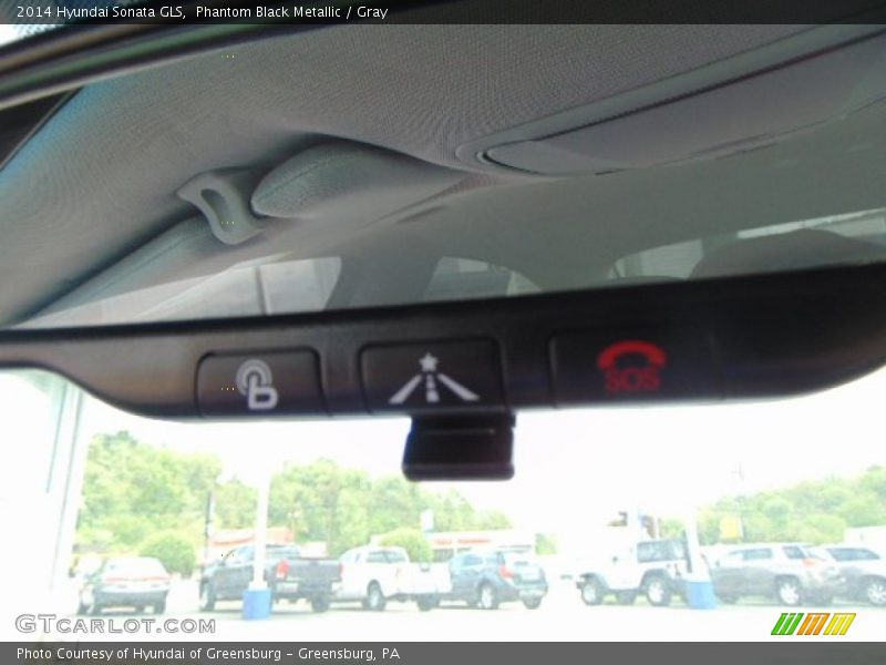 Phantom Black Metallic / Gray 2014 Hyundai Sonata GLS
