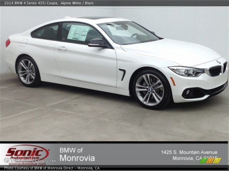 Alpine White / Black 2014 BMW 4 Series 435i Coupe