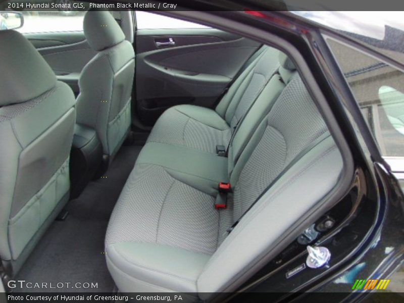 Phantom Black Metallic / Gray 2014 Hyundai Sonata GLS