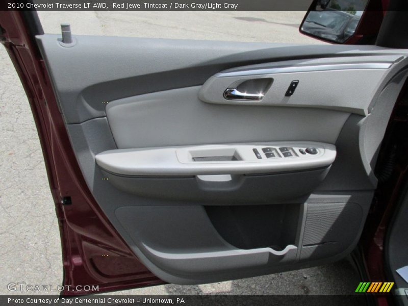 Red Jewel Tintcoat / Dark Gray/Light Gray 2010 Chevrolet Traverse LT AWD