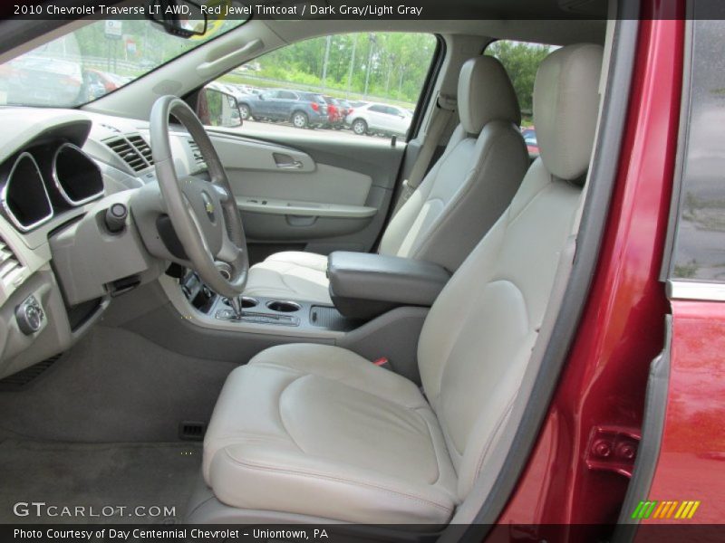 Red Jewel Tintcoat / Dark Gray/Light Gray 2010 Chevrolet Traverse LT AWD
