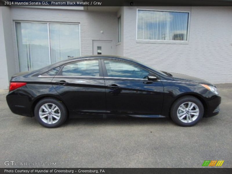 Phantom Black Metallic / Gray 2014 Hyundai Sonata GLS