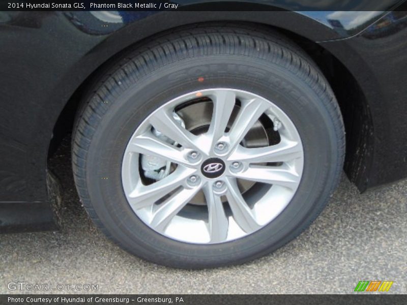 Phantom Black Metallic / Gray 2014 Hyundai Sonata GLS