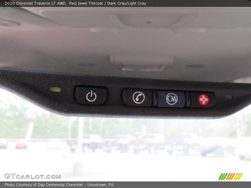 Red Jewel Tintcoat / Dark Gray/Light Gray 2010 Chevrolet Traverse LT AWD