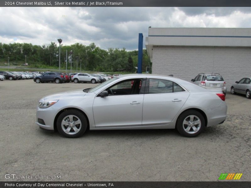 Silver Ice Metallic / Jet Black/Titanium 2014 Chevrolet Malibu LS